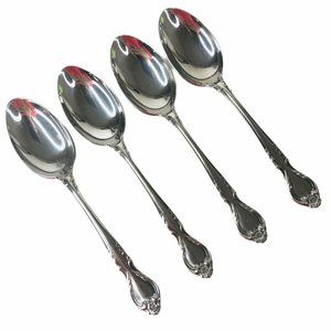 4 Lyon International Queens Fancy Oval Soup Spoon